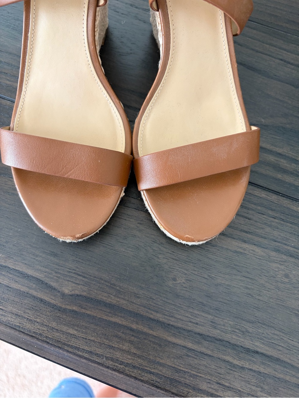 Michael Kors Brown Espadrille Wedge Sandals with Ankle Strap - Picture 4 of 6